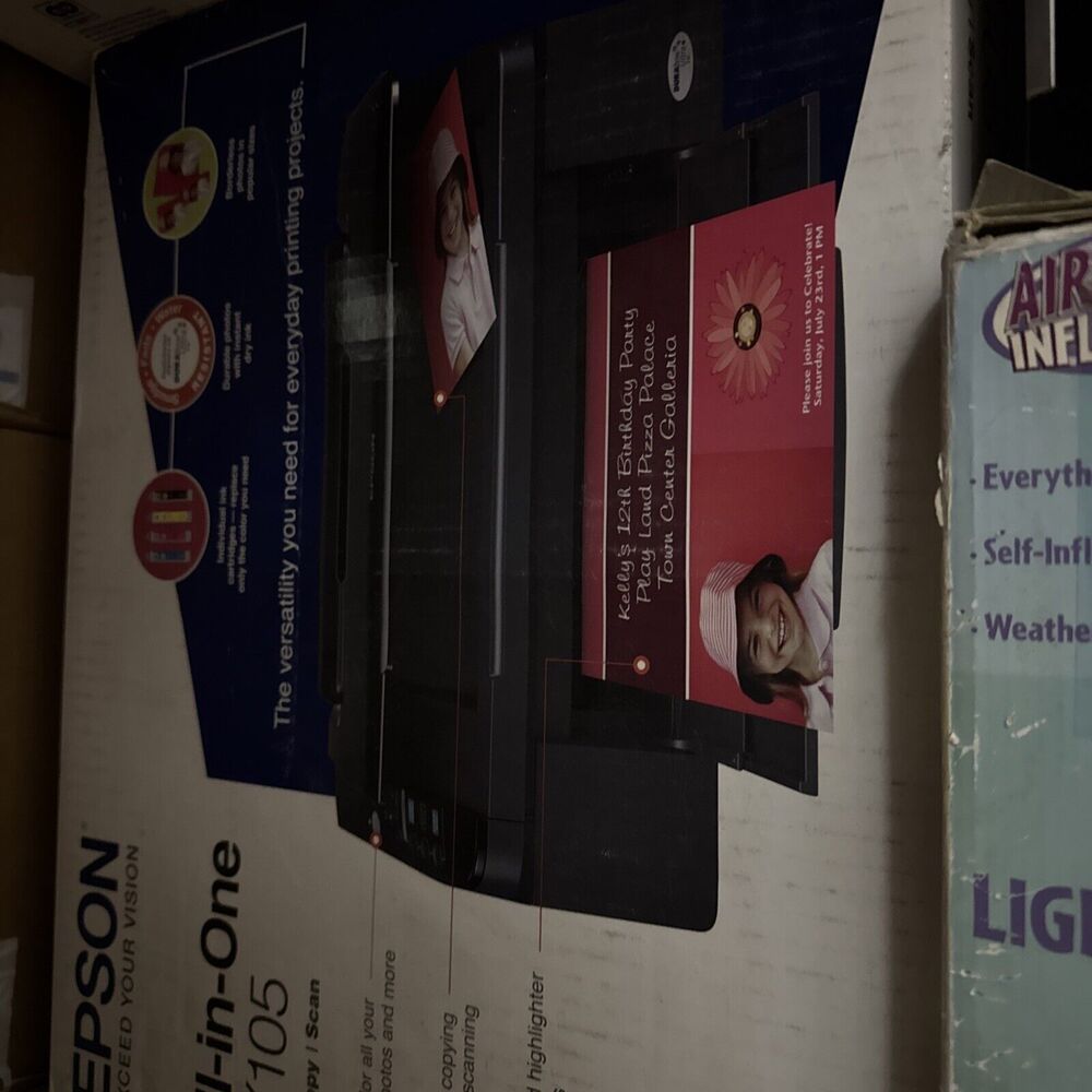 Epson Stylus NX105 All-In-One Inkjet Printer Scanner Print Copy Scan